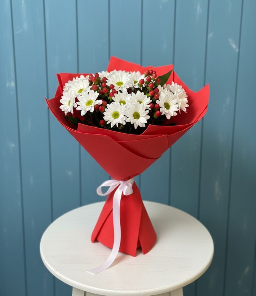 Букет цветов из: Хризантемы в Ванино