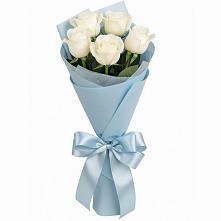 Букет 5 Белых роз Проуд #REPLACE_PRED# Ванино