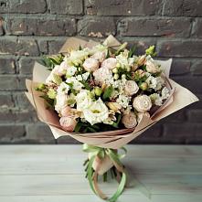 Букет цветов из:  Альстромерии, Розы и Хризантемы #REPLACE_PRED# Ванино