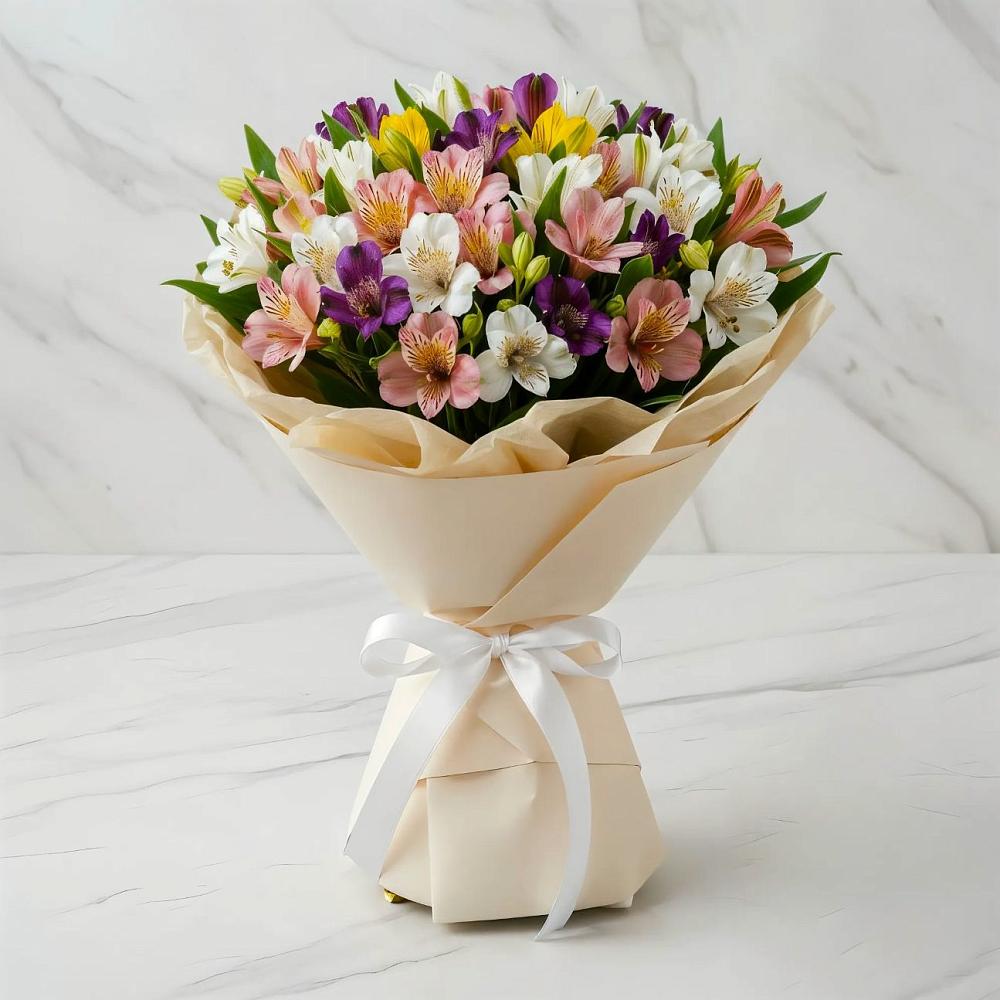 Букет цветов из: Альстромерии в Ванино