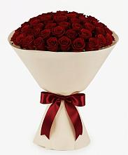 Букет 101 Бордовая роза Блэк Бакарра в Ванино