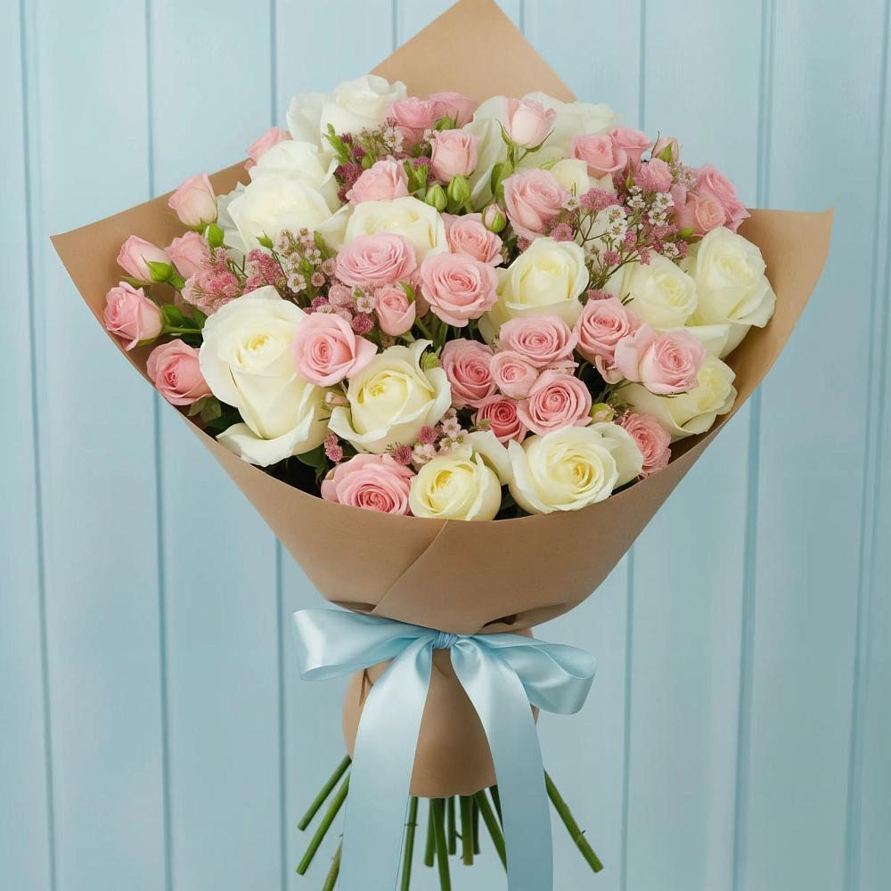 Букет цветов из: Розы в Ванино