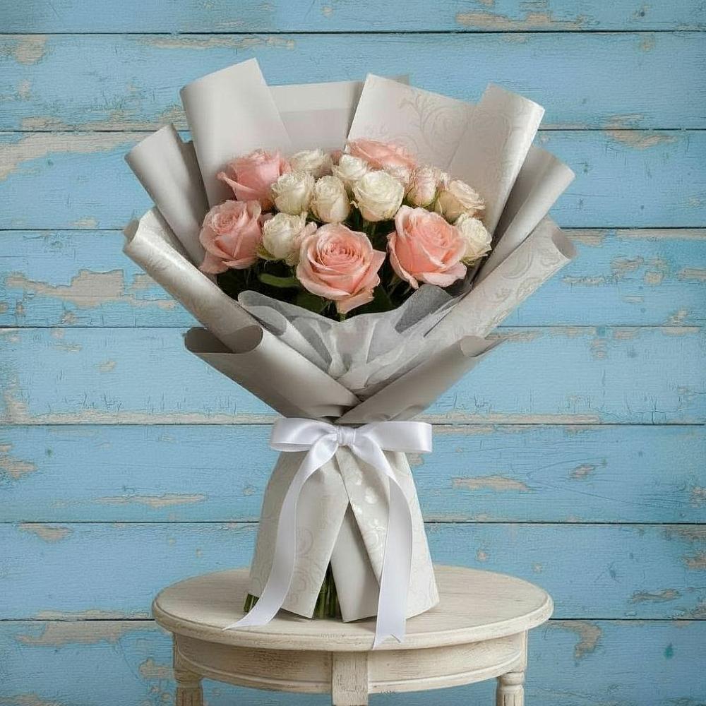 Букет цветов из: Розы в Ванино
