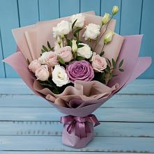 Букет цветов из:  Розы и Лизиантусы #REPLACE_PRED# Ванино