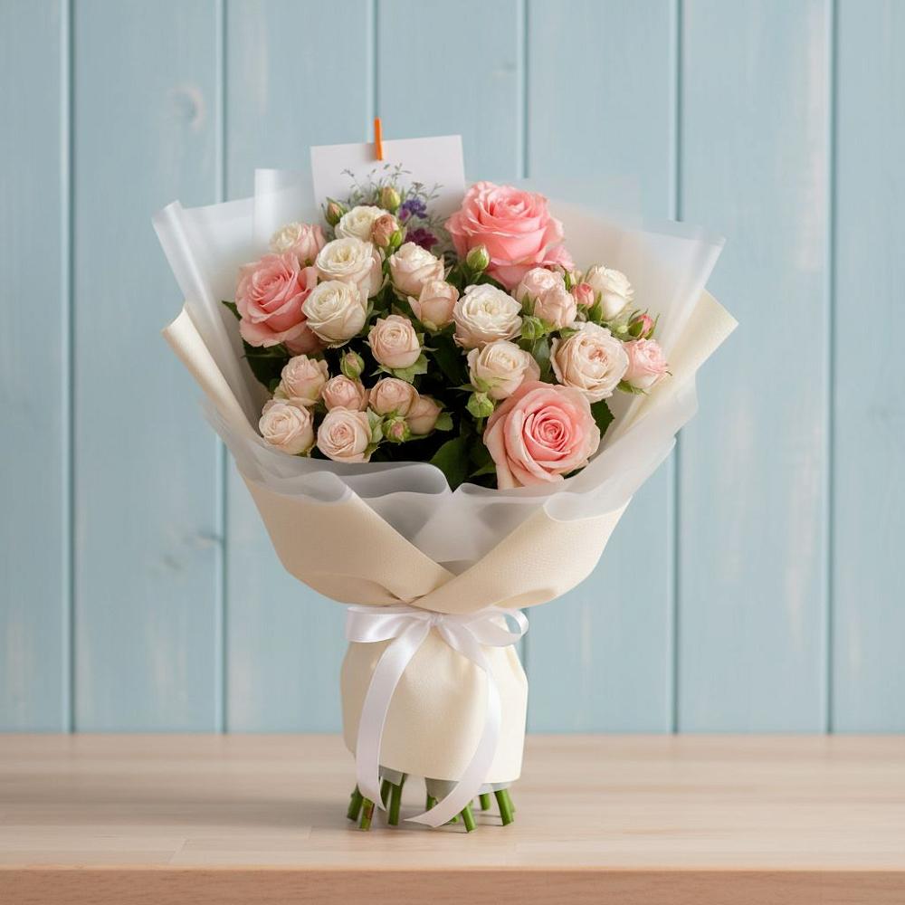 Букет цветов из: Розы в Ванино