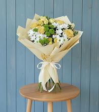 Букет цветов из:  Хризантемы и Розы #REPLACE_PRED# Ванино