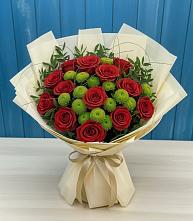 Букет цветов из:  Розы и Хризантемы в Ванино