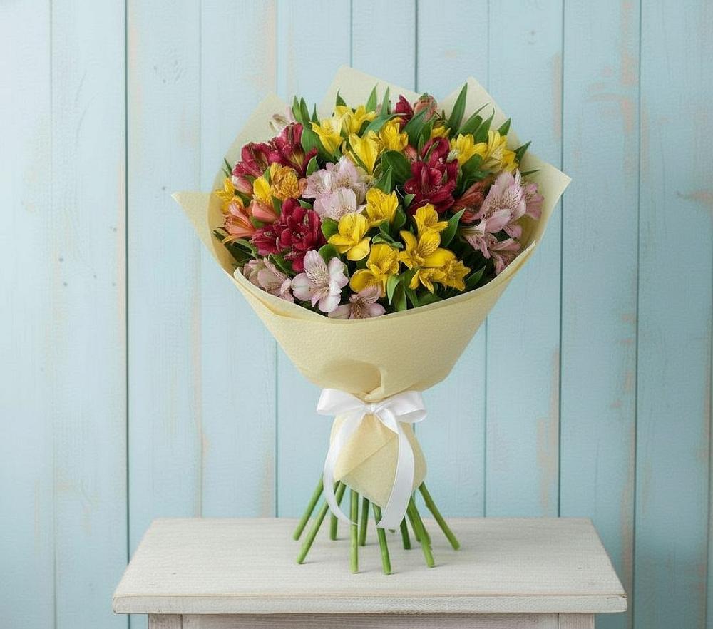 Букет цветов из: Альстромерии в Ванино