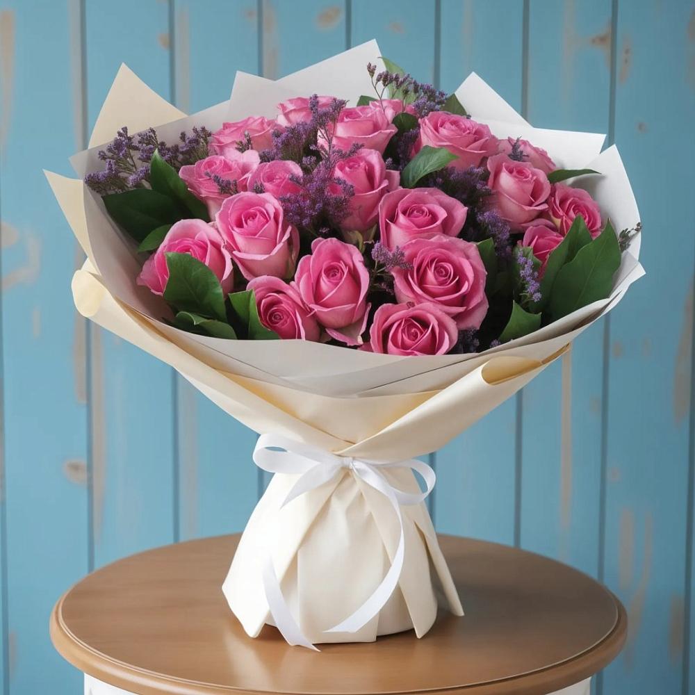 Букет цветов из: Розы в Ванино