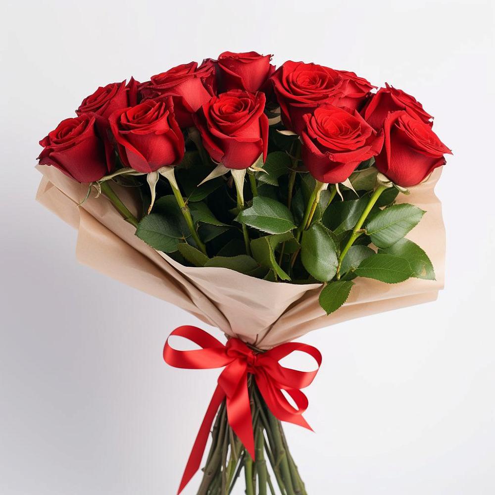 Букет 11 Красных роз Эдлесс Лав в Ванино